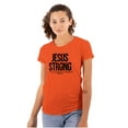 thumbnail image 1 of Jesus Strong Philippians 4:13 Bible Womens Slim Fit Graphic Tee Brisco Brands L, 1 of 5