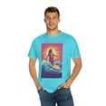 thumbnail image 1 of Jesus Surfing Coming for Us Unisex Garment-Dyed T-shirt, 1 of 4
