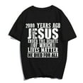thumbnail image 1 of Jesus T-Shirt Pray Faith Casual Christ Women Men Christian Cross Graphics Summer Tops Gift Tee Black 4X-Large, 1 of 3