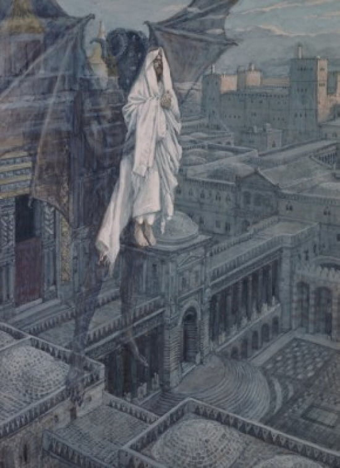 Jesus Taken up to a Pinnacle of the Temple James J Tissot (1839-1902 French) Canvas Art - James Tissot (18 x 24)