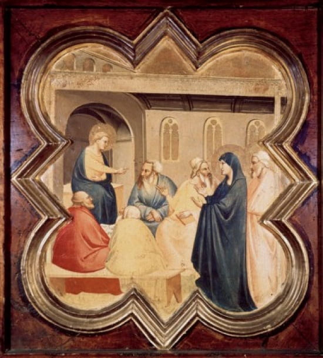Jesus Talks To The Doctors Taddeo Gaddi (ca1300-1366 Italian) Canvas Art - Taddeo Gaddi (18 x 24)