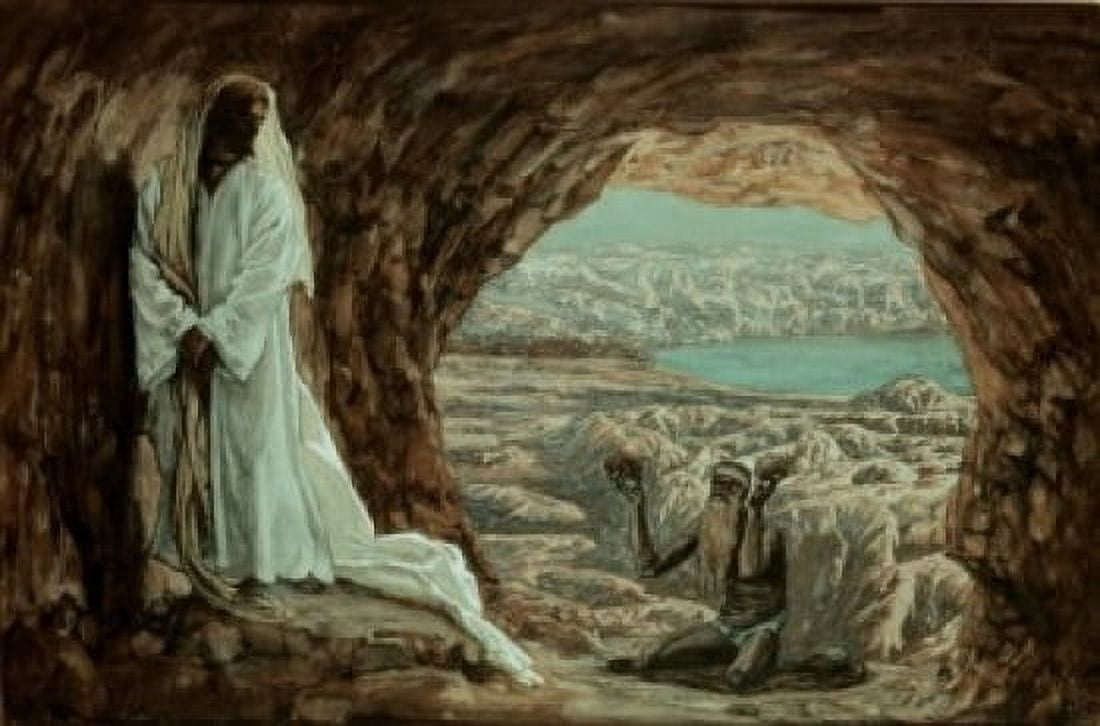 Jesus Tempted In The Wilderness James J Tissot (1836-1902 French) Canvas Art - James Tissot (24 x 36)