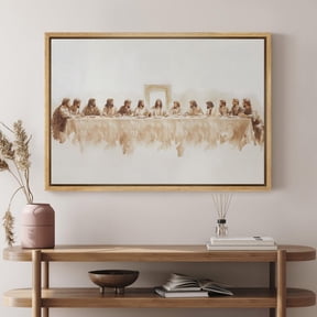 Jesus The Last Supper Minimalist Christian Wall Art, Poster Only