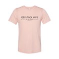 thumbnail image 1 of "Jesus Took Naps Be Like Jesus, Funny Shirt, Unisex, Nap Tshirt, Napping, Sublimation T, Gift For Dad, Fathers Day, Christian Apparel, Jesus, Peach, SMALL", 1 of 1