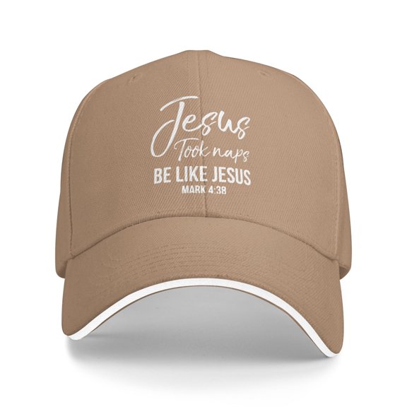 Jesus Took Naps Be Like Jesus Mark 4 38 Unisex Adult Baseball Caps Adjustable Sandwich Cap Casquette Hats Dad Hat Cap