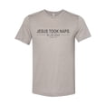 thumbnail image 1 of "Jesus Took Naps Be Like Jesus, Funny Shirt, Unisex, Nap Tshirt, Napping, Sublimation T, Gift For Dad, Fathers Day, Christian Apparel, Jesus, Heather Stone, XL", 1 of 1