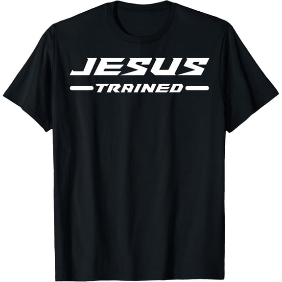 Jesus Trained Wrestler Wrestling Wrestle Christian God Mens T-Shirt Tee