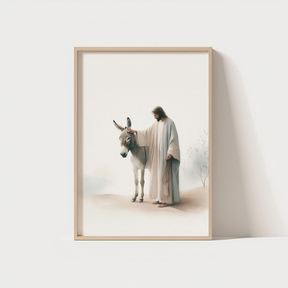 Jesus Triumphal Entry Into Jerusalem Print Palm Sunday Wall Art ...