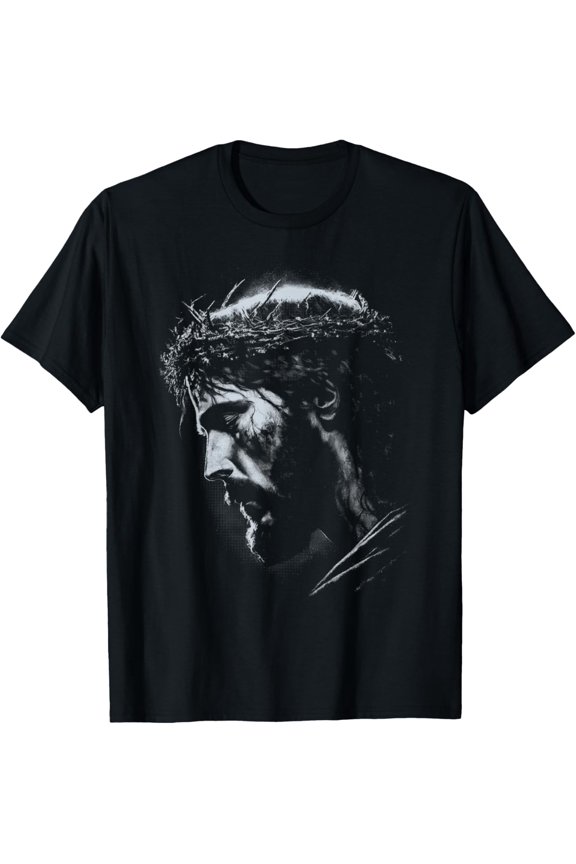 Jesus Vintage 90s Graphic T-Shirt, Small, Black Shirts