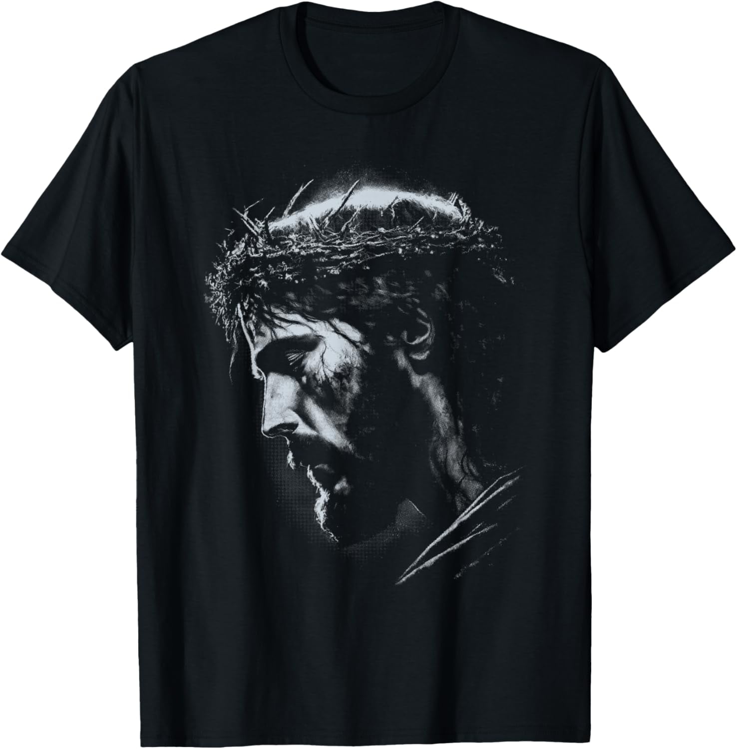 Jesus Vintage 90s Graphic T-Shirt, Small, Black Tops Tee - Walmart.com