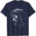 thumbnail image 1 of Jesus Vintage 90s Graphic Unisex T-Shirt for Men Women Kids,Navy Color,Size XL, 1 of 5