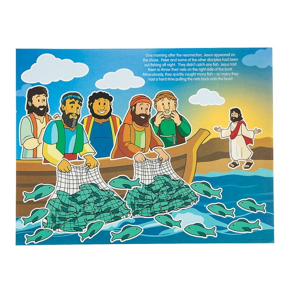 Jesus Visits His Disciples Sticker Scenes, Stationery, Other, 12 Pieces
