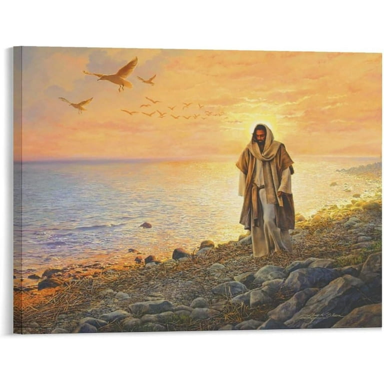 Jesus Walked The Earth by Greg Olsen Painter Wall Art Poster