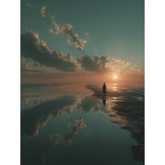 Jesus Walking on Water Canvas Inspirational Christian Faith Religious Home Bedroom Wall Decor