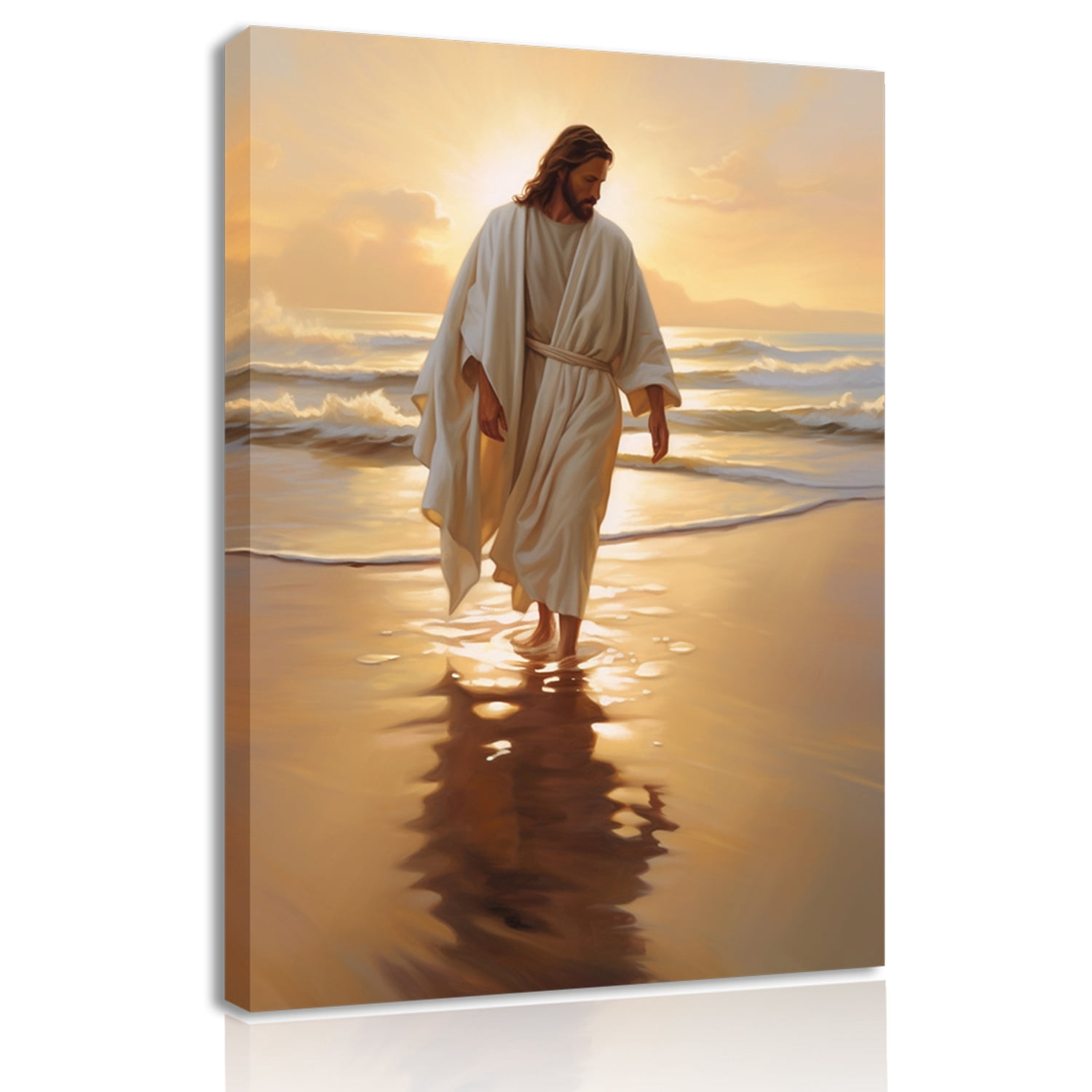 Jesus Walking on Water Canvas Wall Art Christian Decor for a Modern ...
