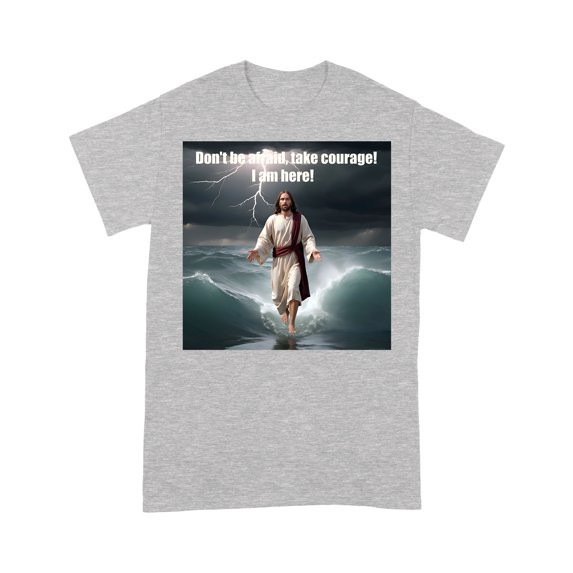 Jesus Walking on Water Unisex Premium T-shirt