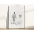 thumbnail image 1 of Jesus Walks On Water Bible Verse Wall Art, Christian Religious Watercolor Painting Matthew 14:22-33 Illustration Scripture Artwork Wall Art, Modern Wall Decor, 24x36 UNFRAMED, 1 of 2