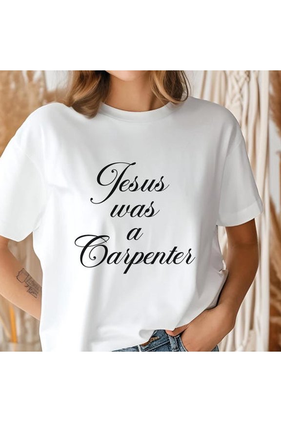 Jesus Was A C-Arpenter Retro T-Shirt CH-Ristian Music Festival T-EE