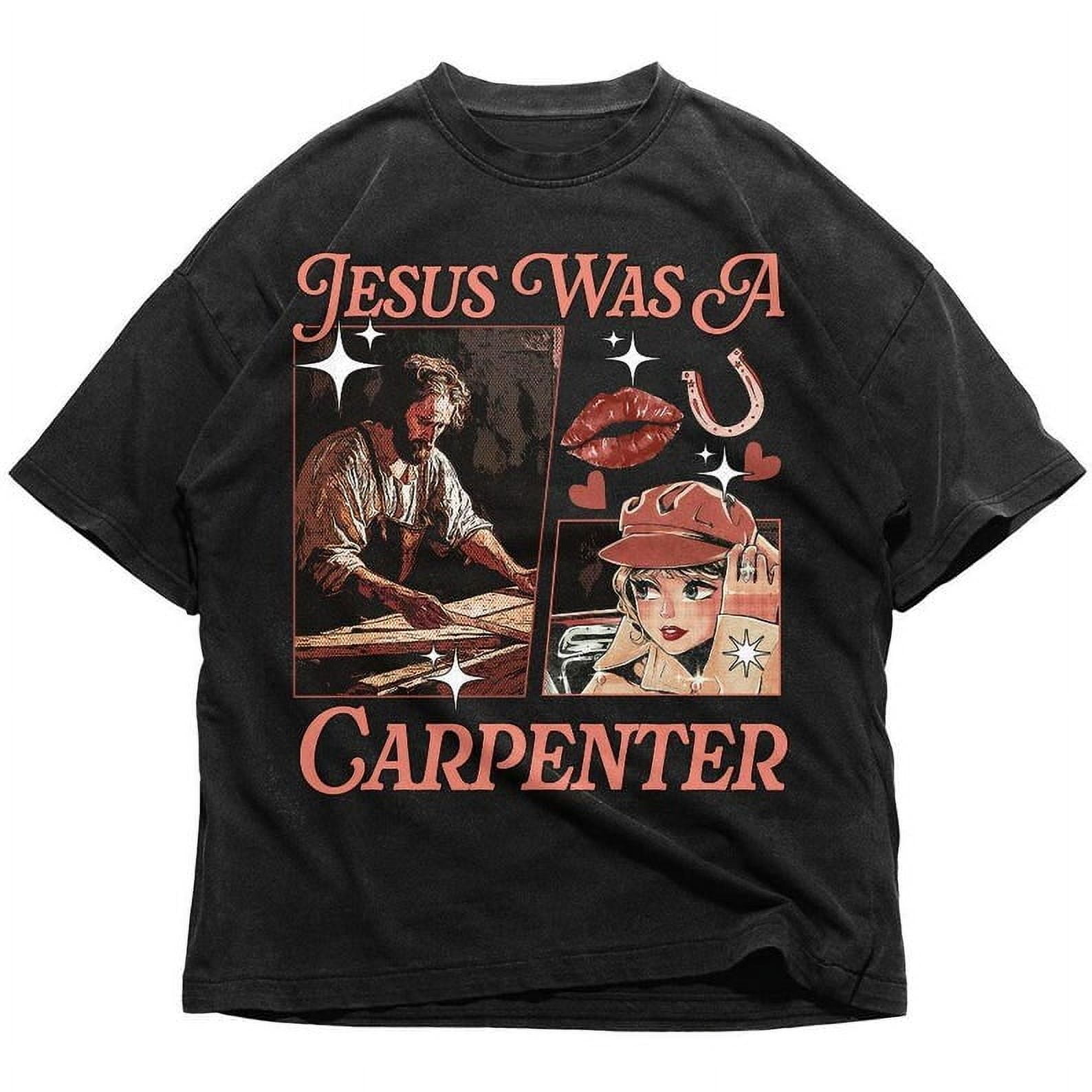 Jesus Was A Carpenter Shirt, Festival Vintage Inspired, Soft Girl Aesthetic, Music Lover Gift