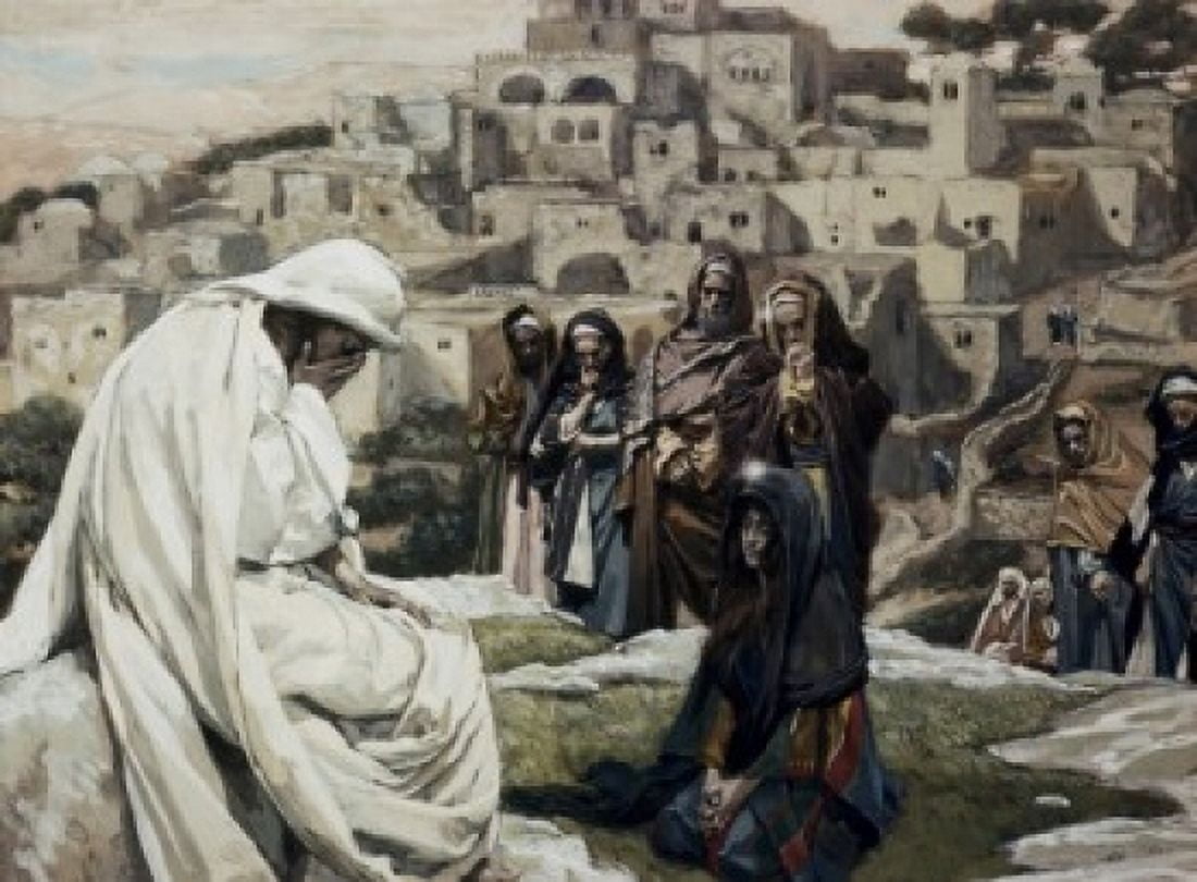 Jesus Wept James Tissot (1836-1902French) Watercolor Canvas Art - James Tissot (24 x 36)