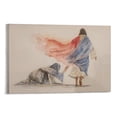 thumbnail image 1 of Jesus And Woman Wall Art Woman Touching The Hem of Jesus' Garment Poster Bible Canvas Print Canvas Wall Art Poster Decorative Bedroom Modern Home Print Picture Artworks Posters 08x12inch(20x30cm), 1 of 6