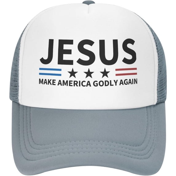 Jesus Womens Baseball Hat Make America Godly Again Retro Hat