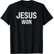FAHUANGGE Jesus Won ApparelJESUS WON T-Shirt