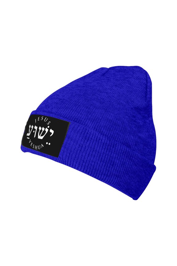 Jesus Yeshua Hebrew Men Women Knitted Hat Adult Knit Beanie For Fall Winter Knit Hat Cap