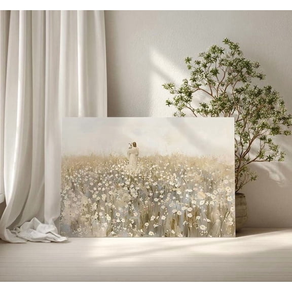 Jesus and Lamb , Carry You Home, Lost sheep, Jesus Leaves the 99, The Good Shepherd, Modern Christian Religious , LDS Art Size 24x36 Unframed Poster