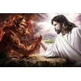 thumbnail image 1 of Jesus and the Devil CANVAS OR PRINT WALL ART, 1 of 1