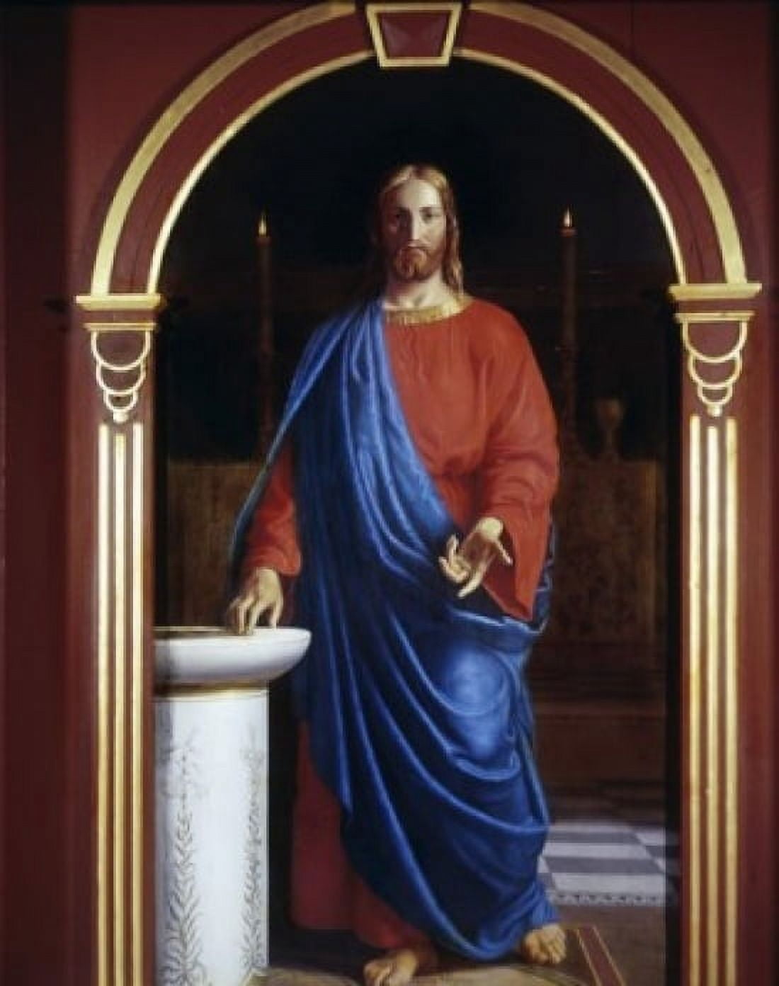 Jesus as High Priest Christen Dalsgaard (1824-1907 Danish) Canvas Art - Christen Dalsgaard (24 x 36)