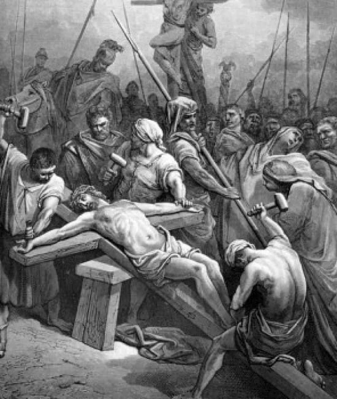 Jesus at Golgatah by Gustave Dore 1832-1883 Canvas Art - Gustave Dore (24 x 36)