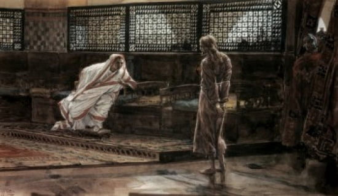 Jesus before Pilate for the First Time James Tissot (1836-1902French) Canvas Art - James Tissot (24 x 36)
