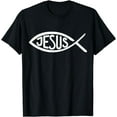 thumbnail image 1 of Jesus fish T-Shirt, 1 of 4