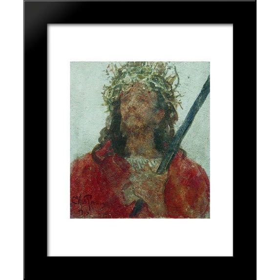 Jesus in a crown of thorns 20x24 Framed Art Print by Repin, Ilya
