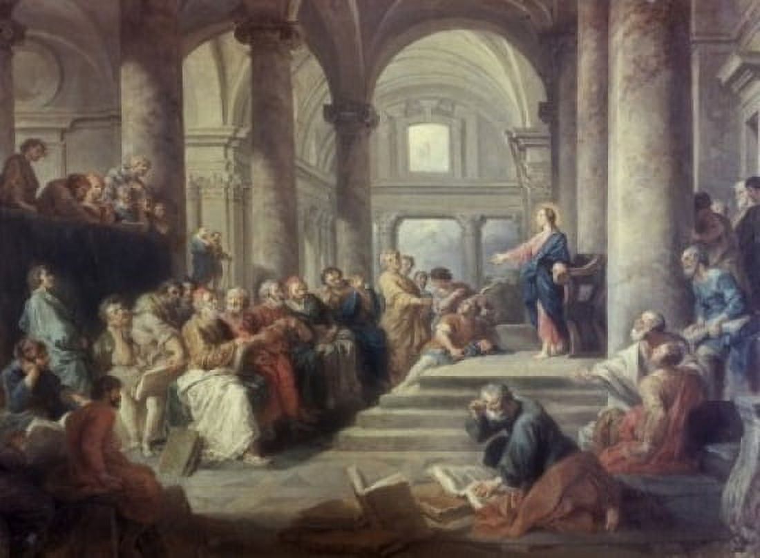 Jesus in the Temple Giovanni Paolo Panini (1692-1765 Italian) Canvas Art - Giovanni Paolo Panini (18 x 24)