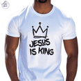 thumbnail image 1 of Jesus is King Crown Unisex T-Shirt: Graffiti Crown, Christian Faith Apparel, 1 of 15