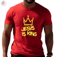 thumbnail image 1 of Jesus is King Crown Unisex T-Shirt: Graffiti Crown, Christian Faith Apparel, 1 of 15