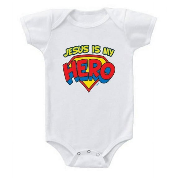 Jesus is My Hero Baby Bodysuit