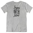 thumbnail image 1 of Jesus is My Jam Funny T-Shirt for Christian Light Grey, 1 of 8