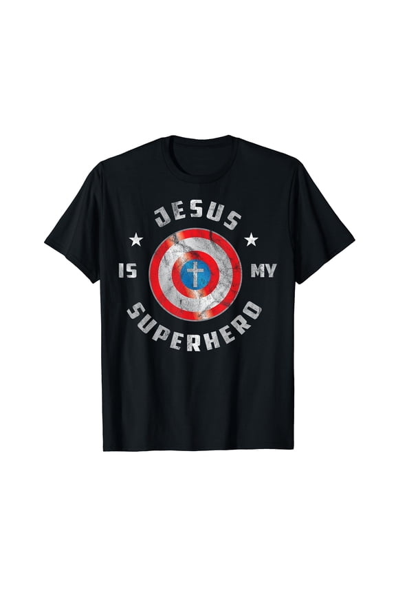 Jesus is My Superhero Fun Christian Religious T-Shirt