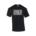 thumbnail image 1 of Jesus is The Answer Christain Short Sleeve T-shirt-Black-6xl, 1 of 4