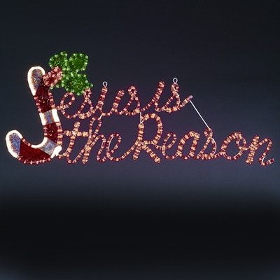 'Jesus is The Reason' Decorative Light Motif