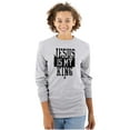thumbnail image 1 of Jesus is my King Christian Faith Long Sleeve TShirt Men Women Brisco Brands S, 1 of 6