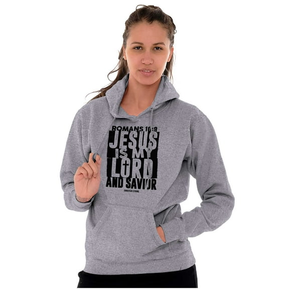 Jesus is my Lord and Savior Faith Hoodie Sweatshirt Women Men Brisco Brands S