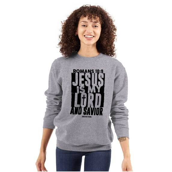 Jesus is my Lord and Savior Faith Sweatshirt for Men or Women Brisco Brands S