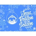 thumbnail image 1 of Jesus is the Reason Christmas Yard Sign - 18X24" with Stake - Fast Free Shipping!, 1 of 1