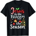 thumbnail image 1 of Jesus is the Reason for the Season Christmas Christian Tee T-Shirt, 1 of 3
