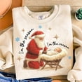 thumbnail image 1 of Jesus is the Reason for the Season Sweatshirt, Christmas Jesus Shirt, Santa and Jesus Christmas Sweatshirt, Christmas Season Sweatshirt, 1 of 5