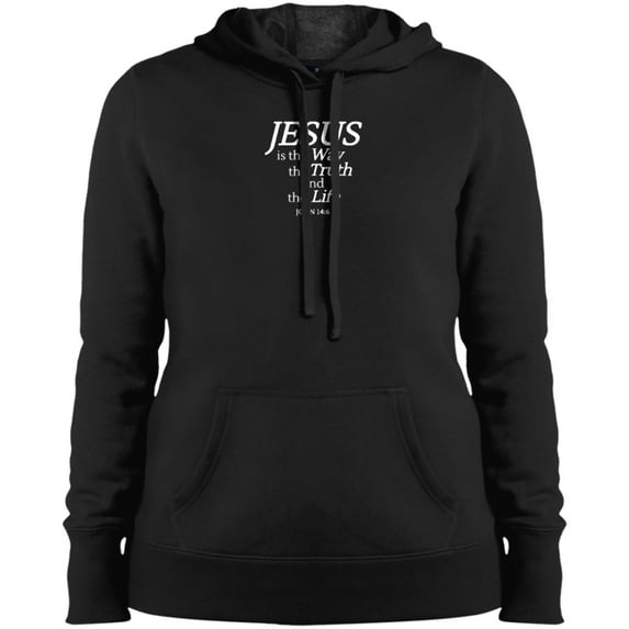 Jesus is the Way Ladies Pullover Hooded Sweatshirt